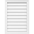 PVC Vertical Surface Mount Gable Vent with Brickm A4661