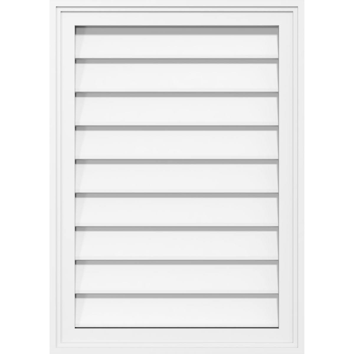 PVC Vertical Surface Mount Gable Vent with Brickm A4661
