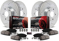 Z23 Carbon Fiber Brake Pads with Drilled & Slotted Brake Rotors Kit R493