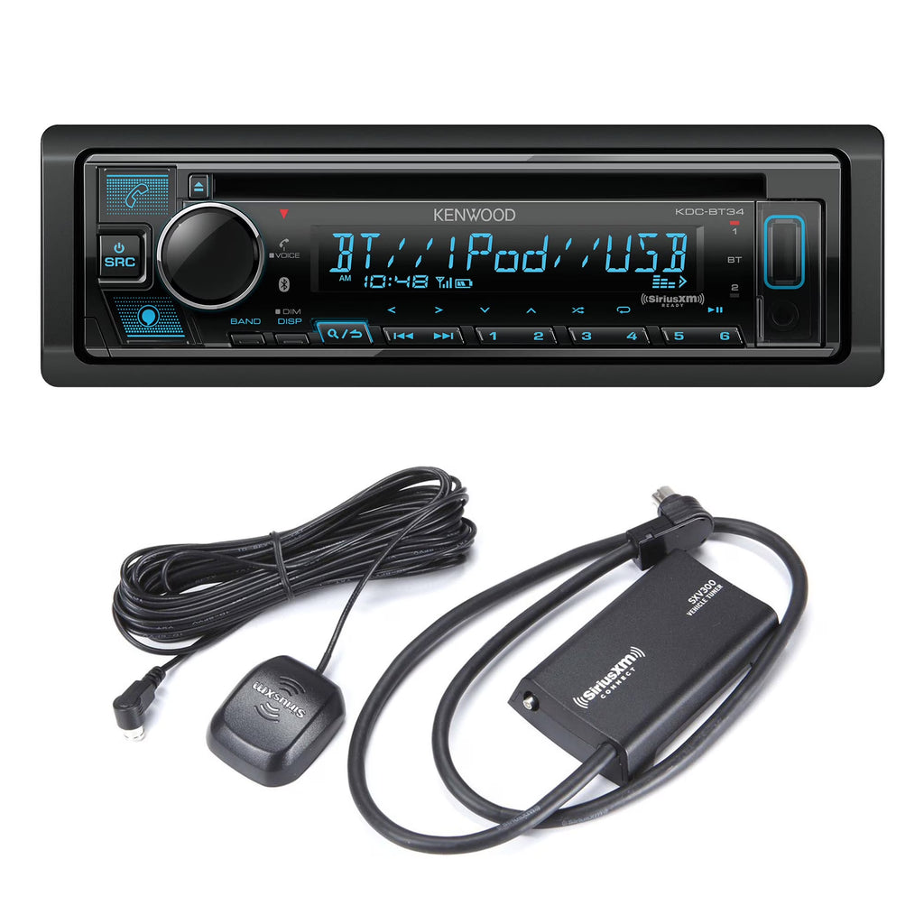 Bluetooth single DIN CD receiver with Satellite Tuner O2462