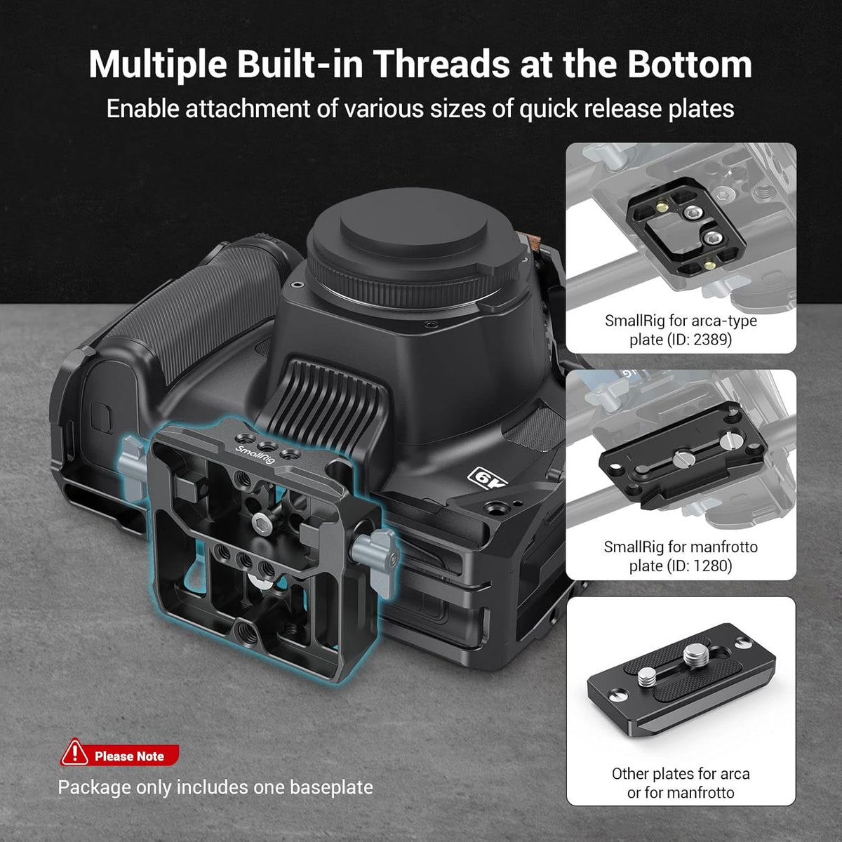 Universal LWS Baseplate with Dual 15mm Rod Clamp E494280