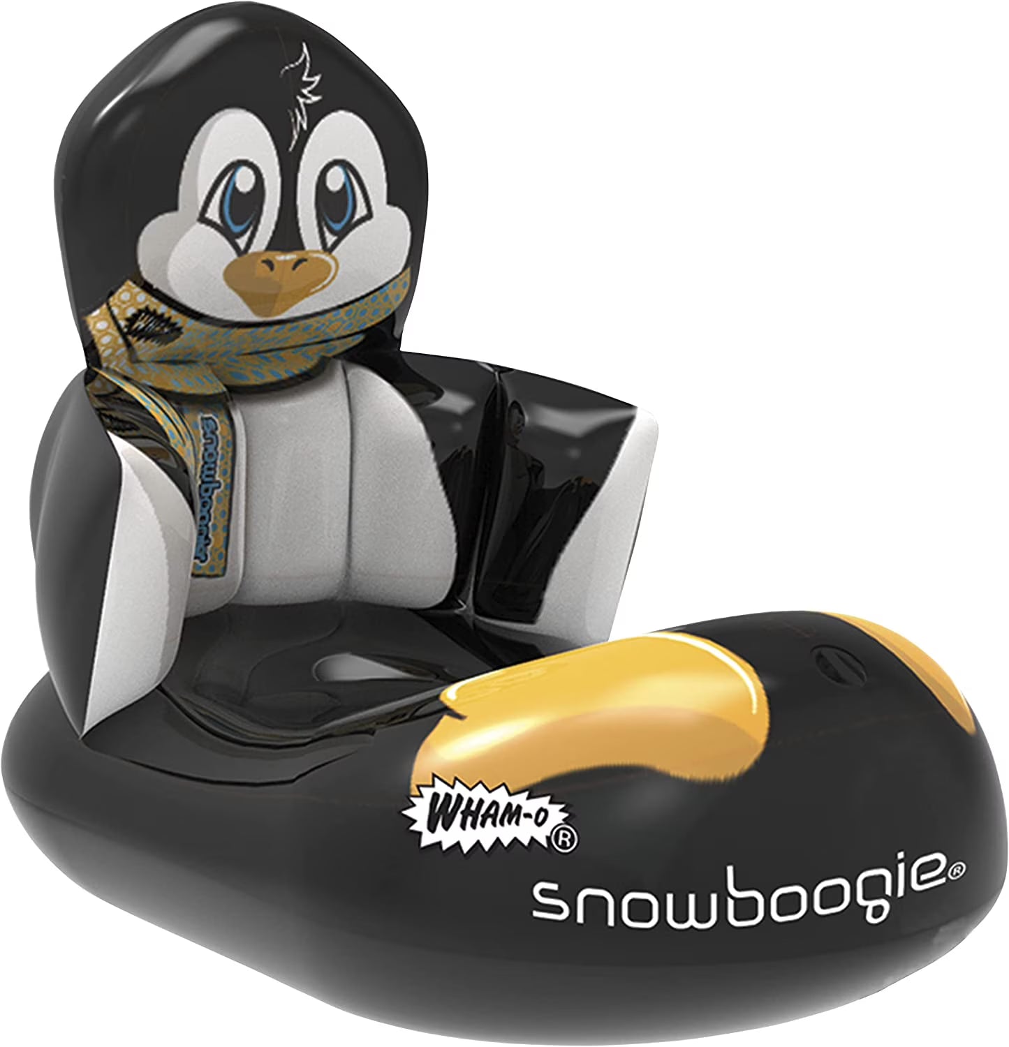 Inflatable Snow Sled 33 In. Single Rider with Soft Handles (black) K881