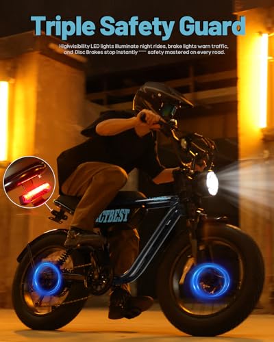 20"/16" Electric Bike, Peak 1500W/1200W, 48V 15.6Ah/10.4Ah Fat Tire Full Suspension Electric Dirt Bike I91584