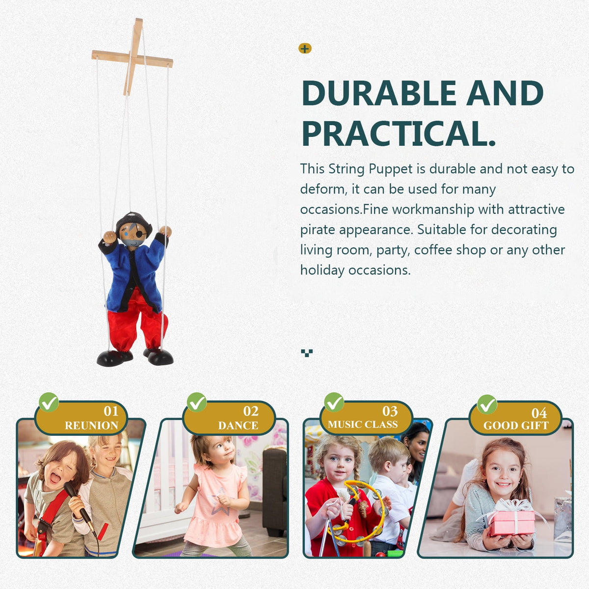 Pirate String Marionette Puppet Toy Q341
