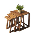Light Brown Wooden Nesting Table C203039