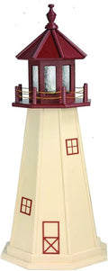 Decorative Lighthouse Wood Ivory Cherrywood T1479