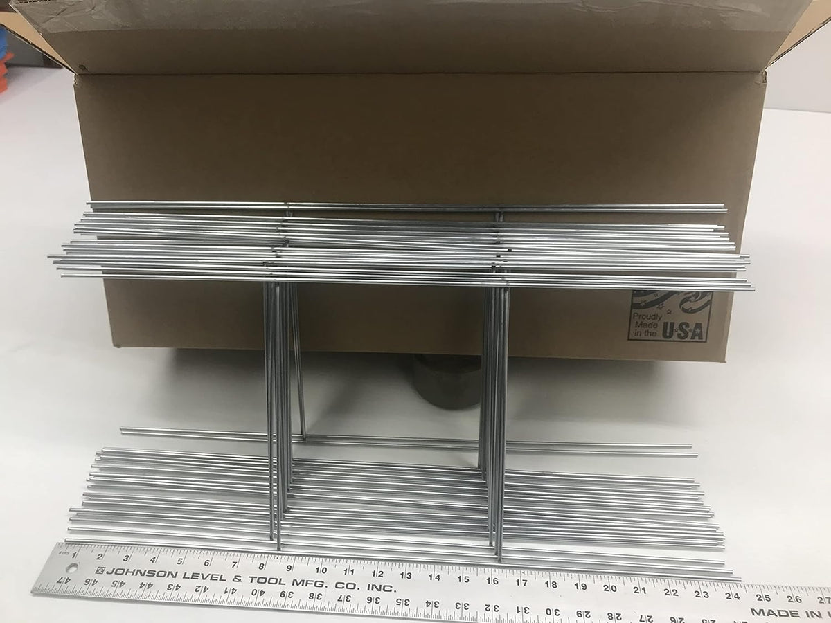 Wire Stake 10 x 24 Inch x 9 Gauge Galvanized Double H-Frame Sign Holder O994772