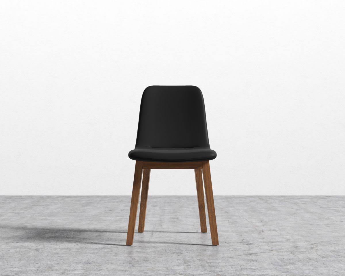 Black Leather Dining Chair L2155
