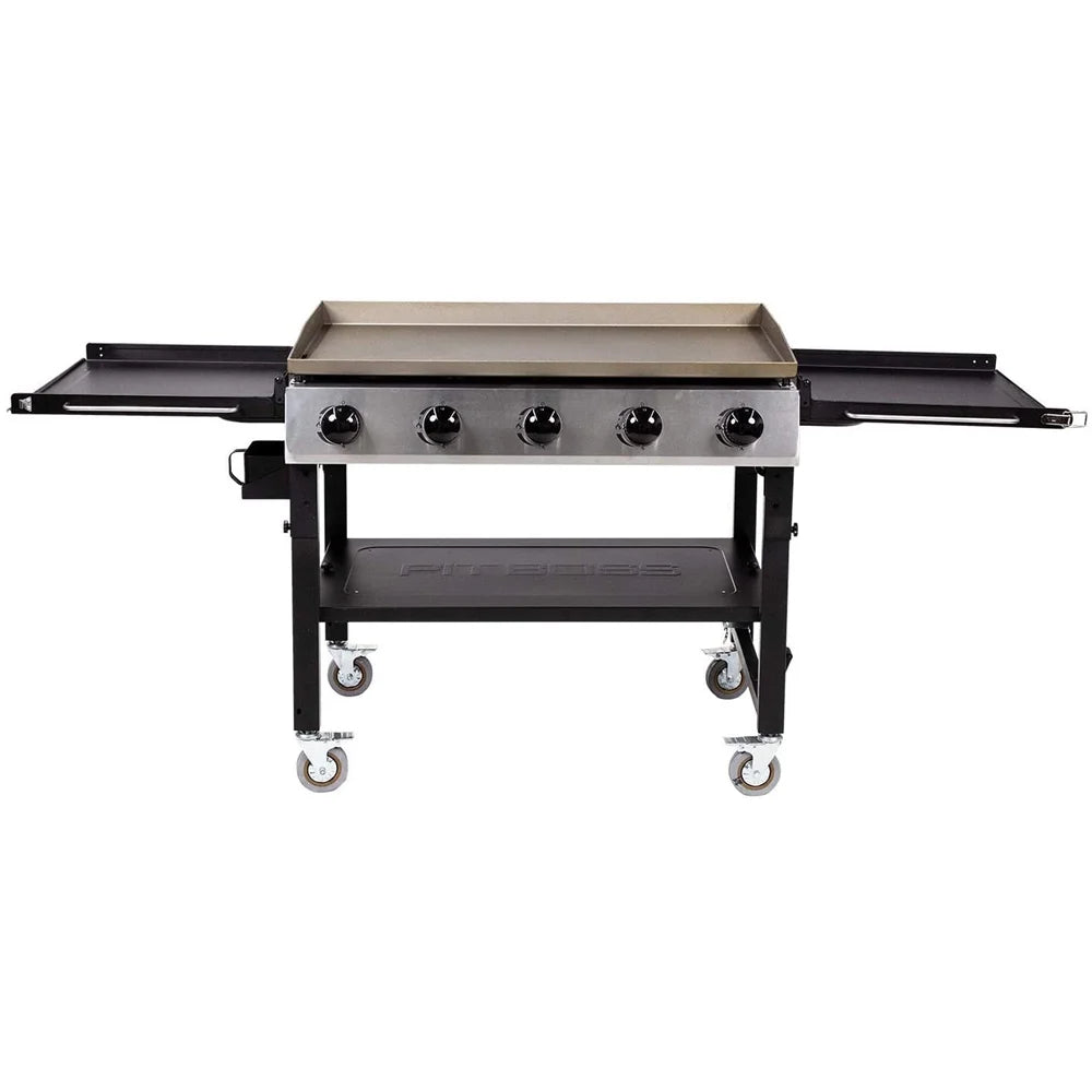 5-burner Propane Griddle, 62,000 BTU, 753 sq. in. Surface with 4-burner Griddle Cover L62185
