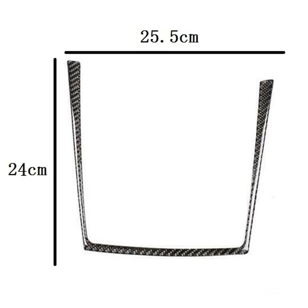 Carbon Fiber Water Cup Holder Frame Cover Trim R3969
