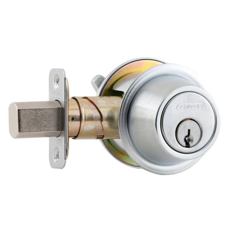 Single Cylinder Deadbolt Satin Chrome H98108