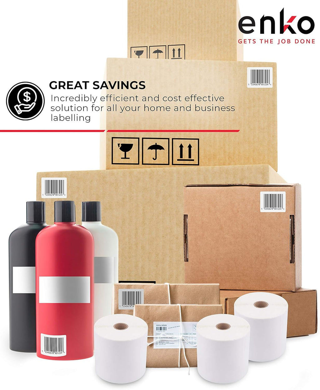 8 Rolls 3600 Labels 4 x 6 Direct Thermal Address Shipping Labels X417