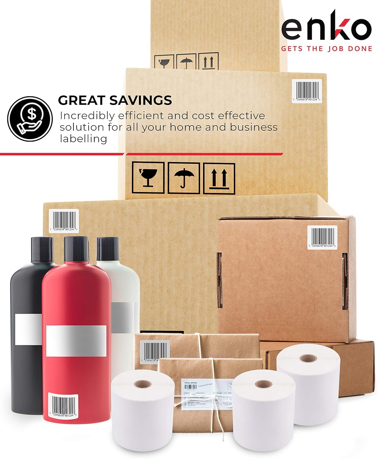 8 Rolls 3600 Labels 4 x 6 Direct Thermal Address Shipping Labels X417