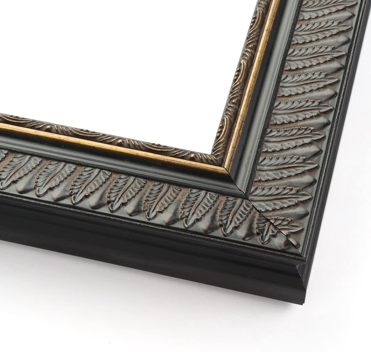 Black Solid Wood Picture Frame with UV Foam Board Backing Y443