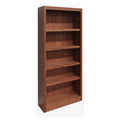 Traditional 5-Shelf Wood Bookcase in Dry Oak T239482