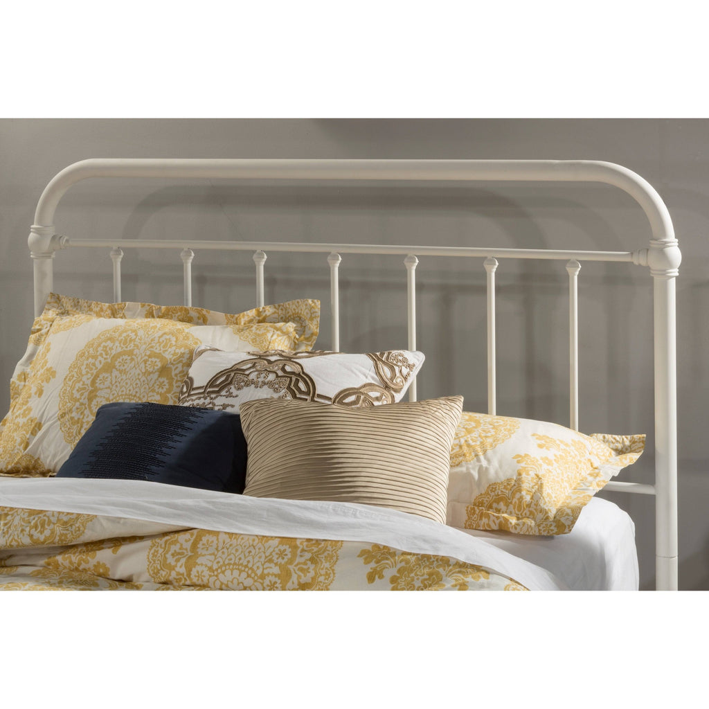 White Metal King Headboard V183284