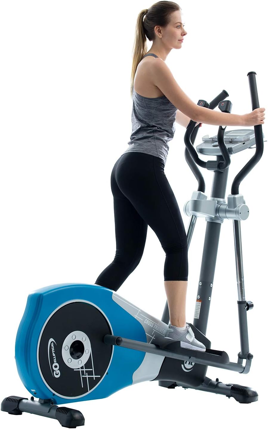 Elliptical Exercise Cross Trainer with Adjustable Arms and Pedals O764