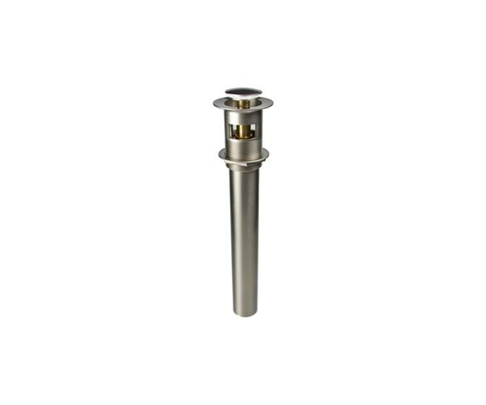 Polished Copper Round Lavatory Drain with Overflow N29805