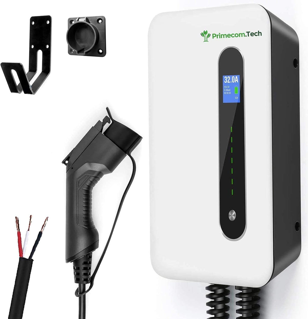 40 Amp Level 2 EV Wall Charging Station, 25 ft Plug-in M9825