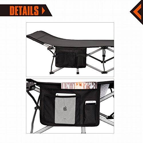 Oversized Heavy Duty Folding Camping Cot with Aluminum Frame R886