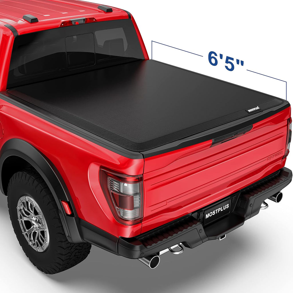 Tri-Fold Soft Truck Bed Tonneau Cover E3393