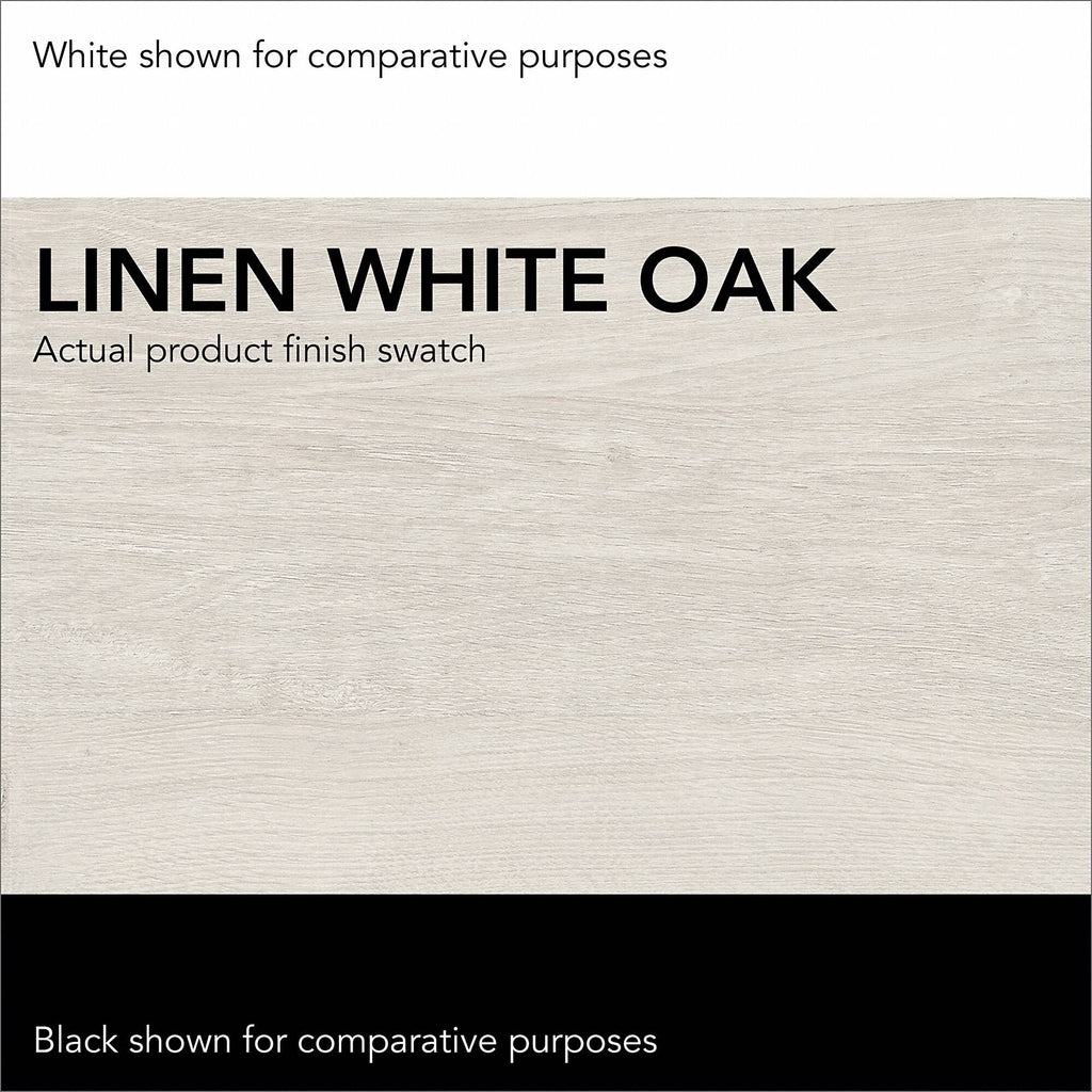 L Shaped Computer Desk Linen White Oak Y686047