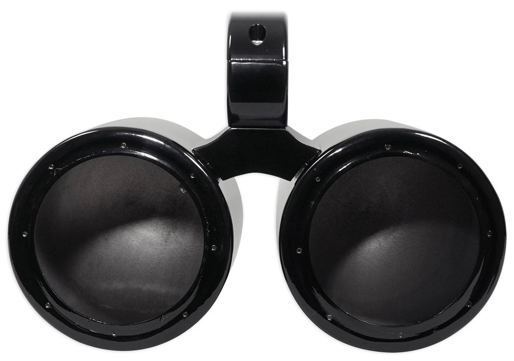 Dual 6.5" Black Aluminum Wakeboard Tower Speaker Pods with Cover S89366
