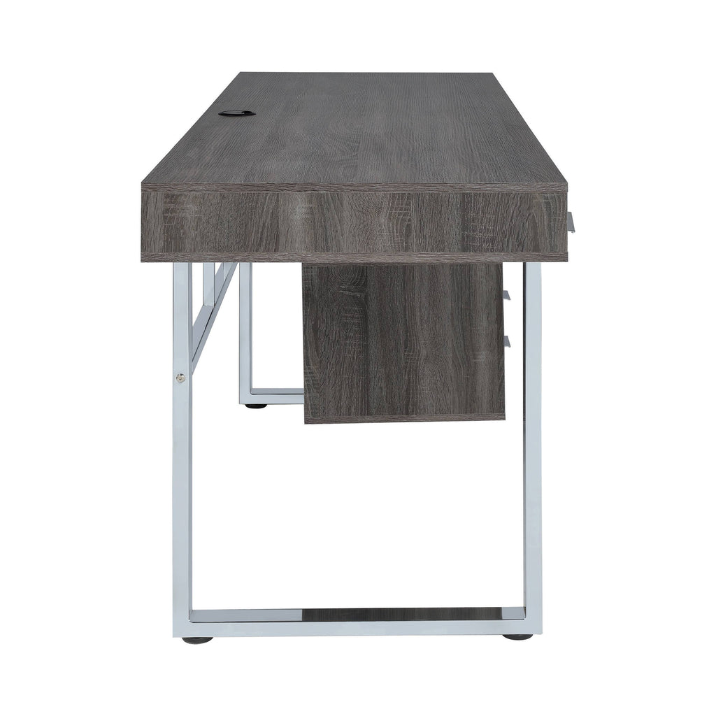 Weathered Grey Writing Desk Y83012