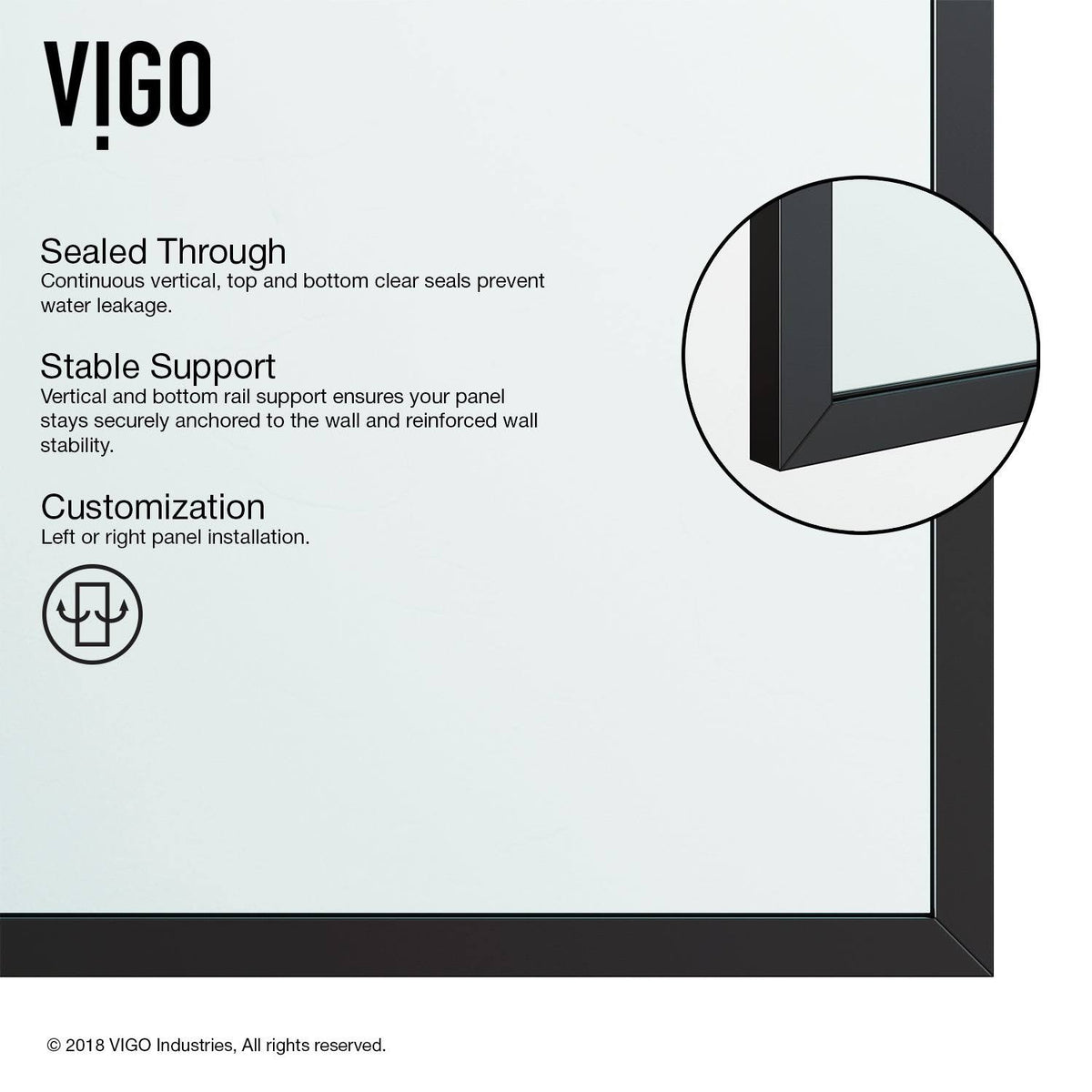 Fixed Glass Shower Screen Q7540