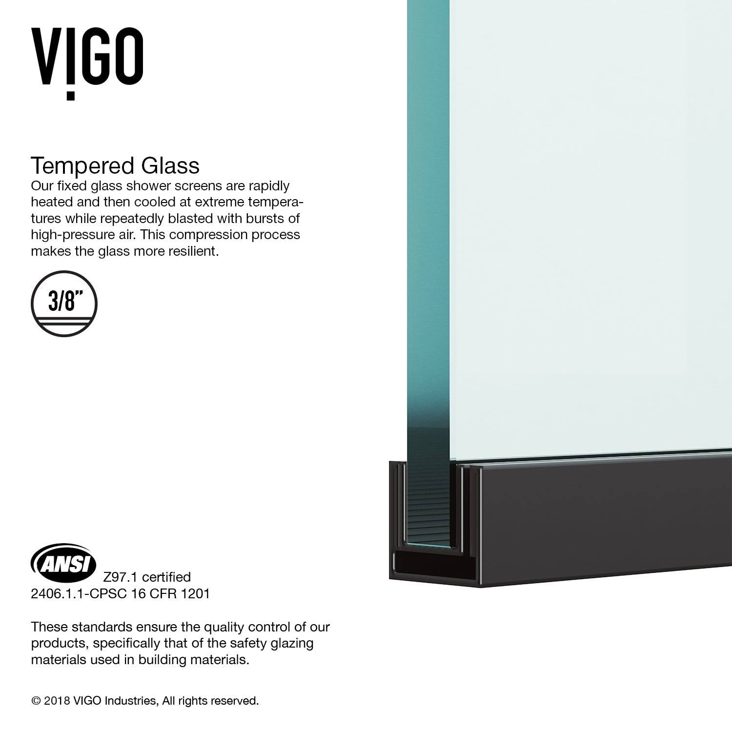Fixed Glass Shower Screen Q7540