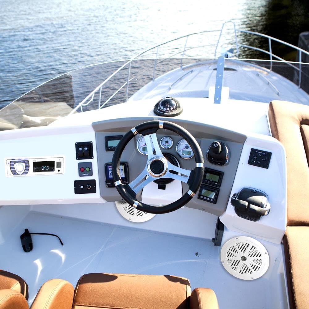 Marine Receiver & Speaker Kit with 5.25’’ Waterproof Speakers N226