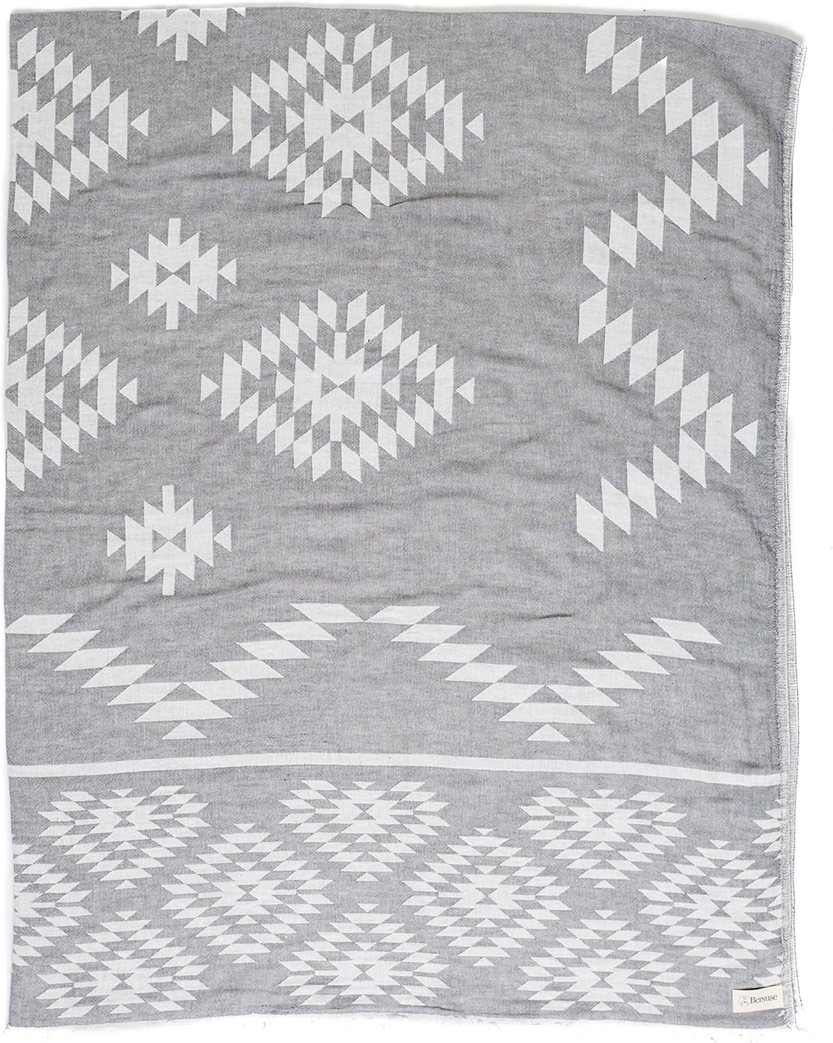 100% Cotton Silver Grey Throw Blanket Turkish Towel Z50171