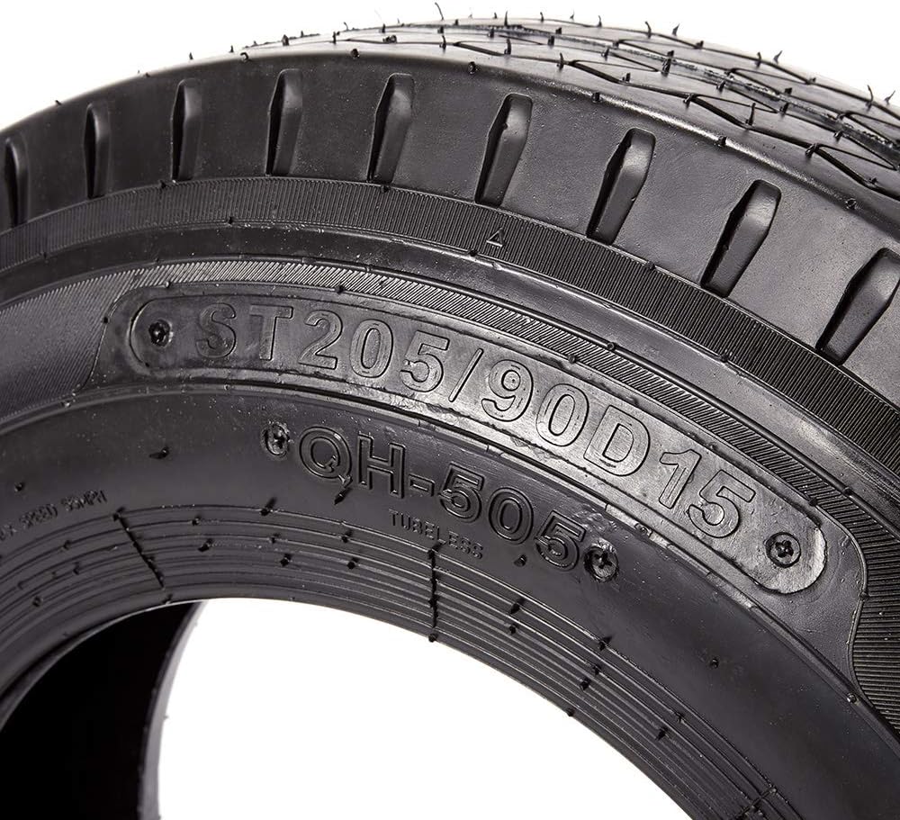 Set of 4 Trailer Tires ST205/90D15 10 PR Load Range E X894255