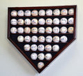 Cherry Baseball Ball Display Case Cabinet Holder Rack F377200