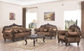 Carved Wood Sofa Set 3Pcs V485