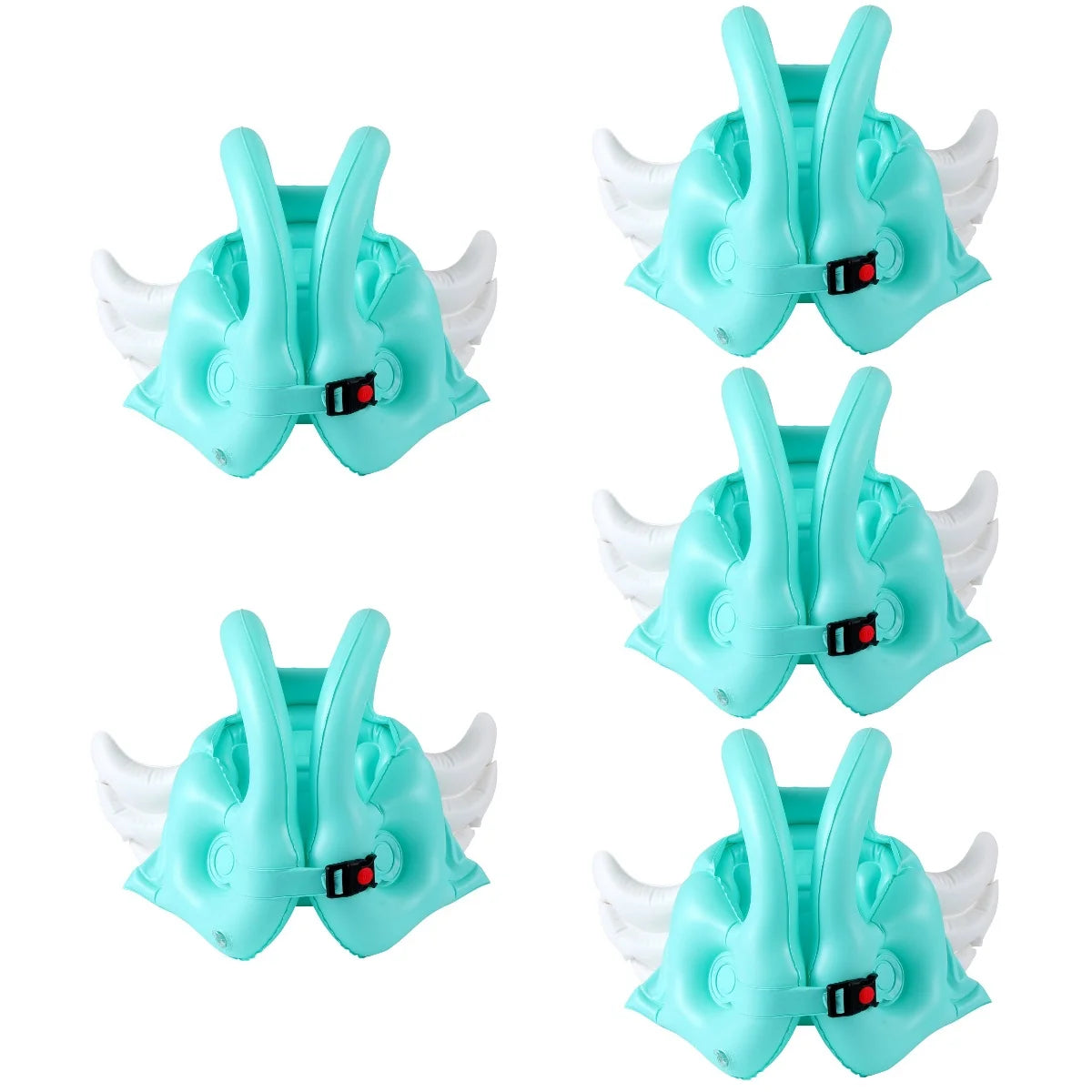 5pcs Inflatable Swim Vest Kids Angel Wing Swim Float V418526