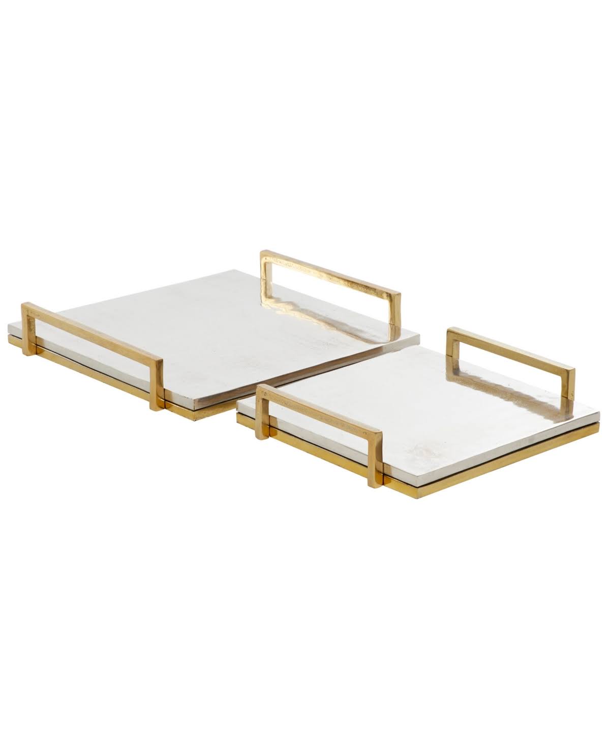 Aluminum Cast Tray, Set of 2 I92195