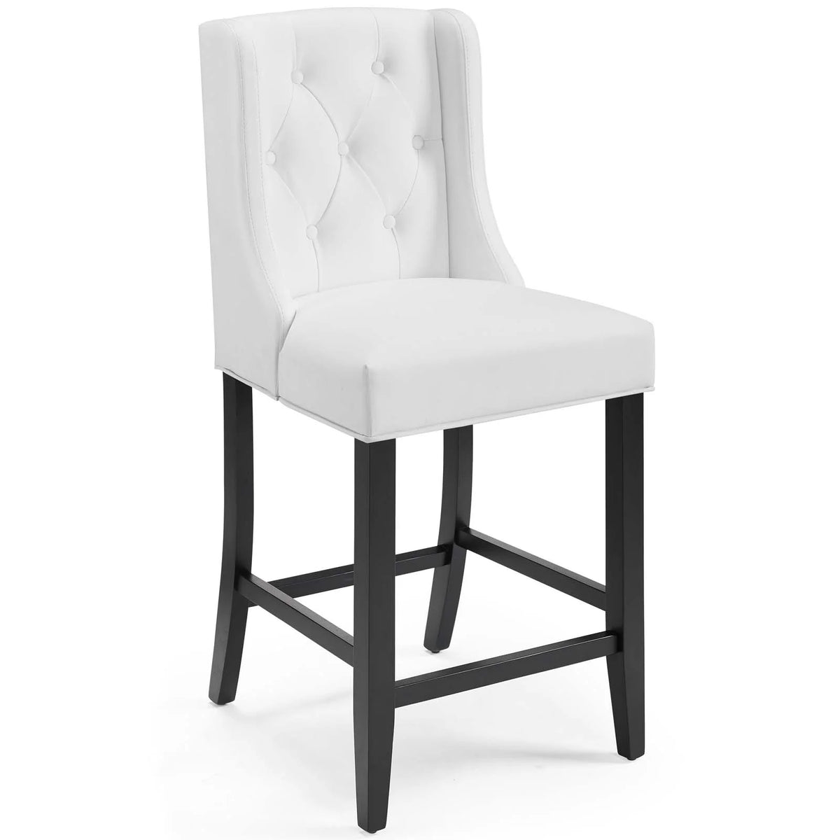 White Faux Leather Counter Stool M405