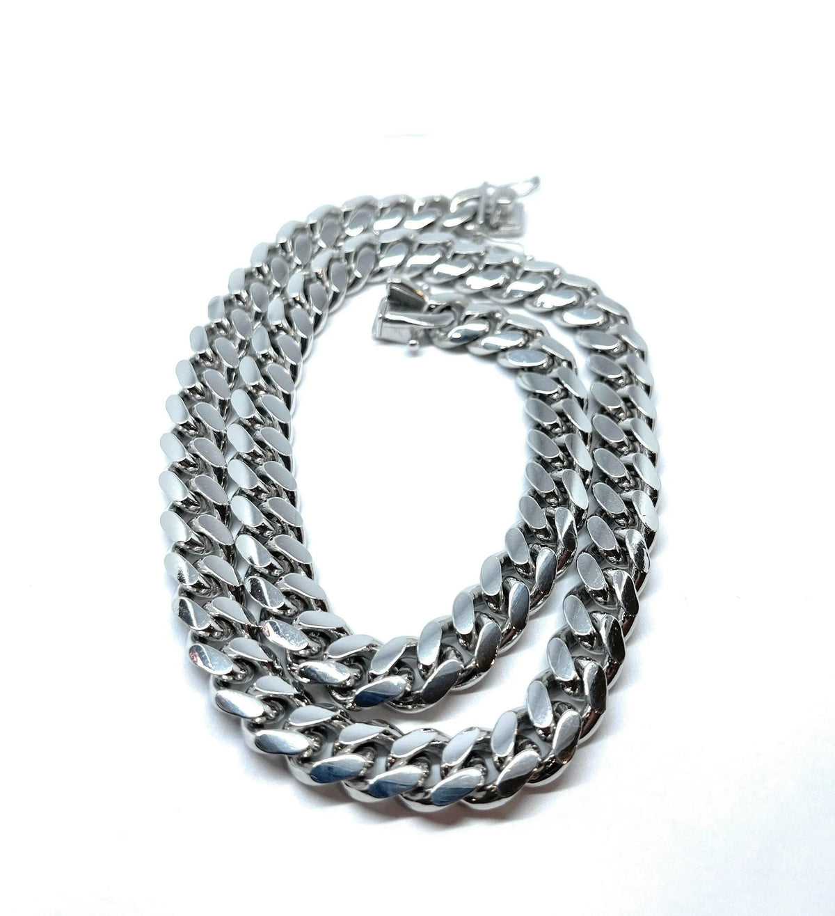 925 Solid Sterling Silver Miami Cuban Link Chain W17017