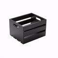 Black Wood Rectangular Crate B42932