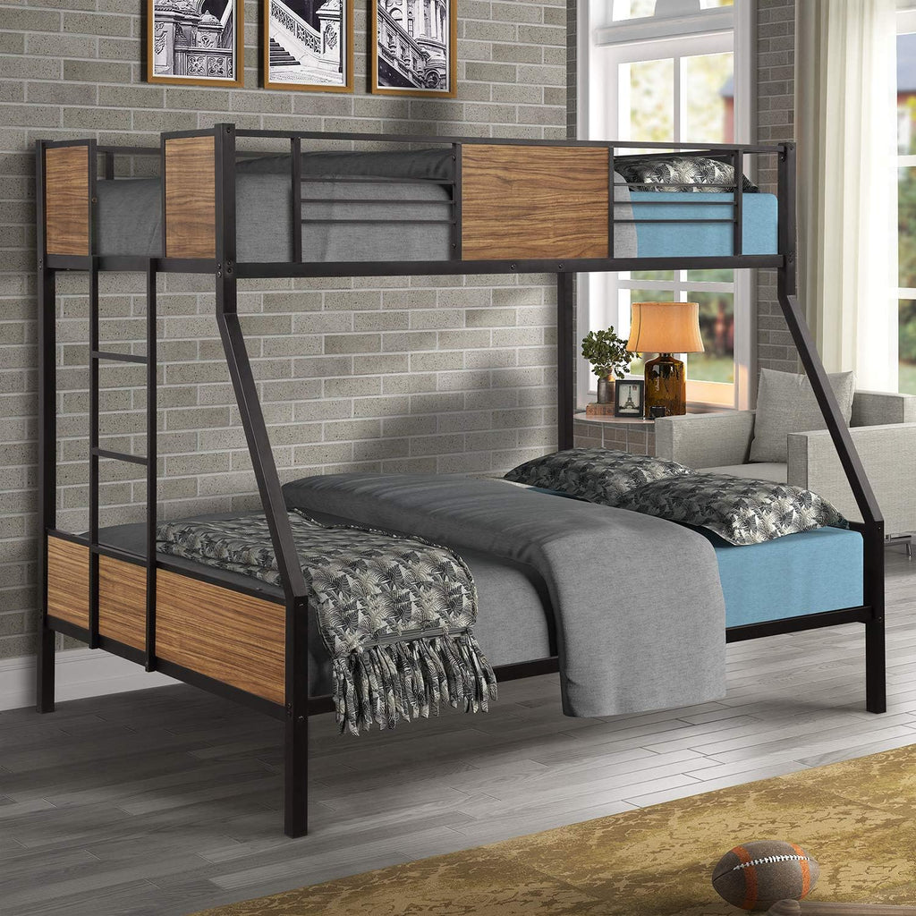 Twin Floor Loft Bed with Slide and Storage Staircase, Grey P9630