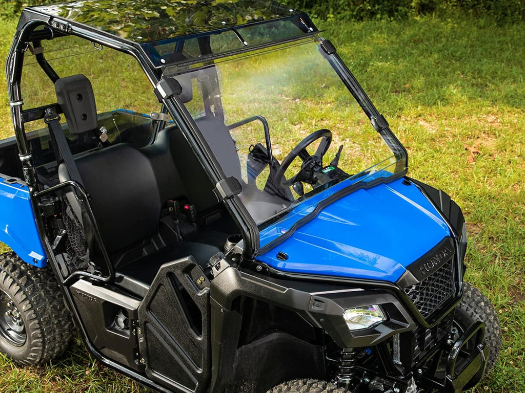 Heavy Duty Full Windshield for Honda Pioneer 500/520, 1/4 Thick Clear Polycarbonate B22118