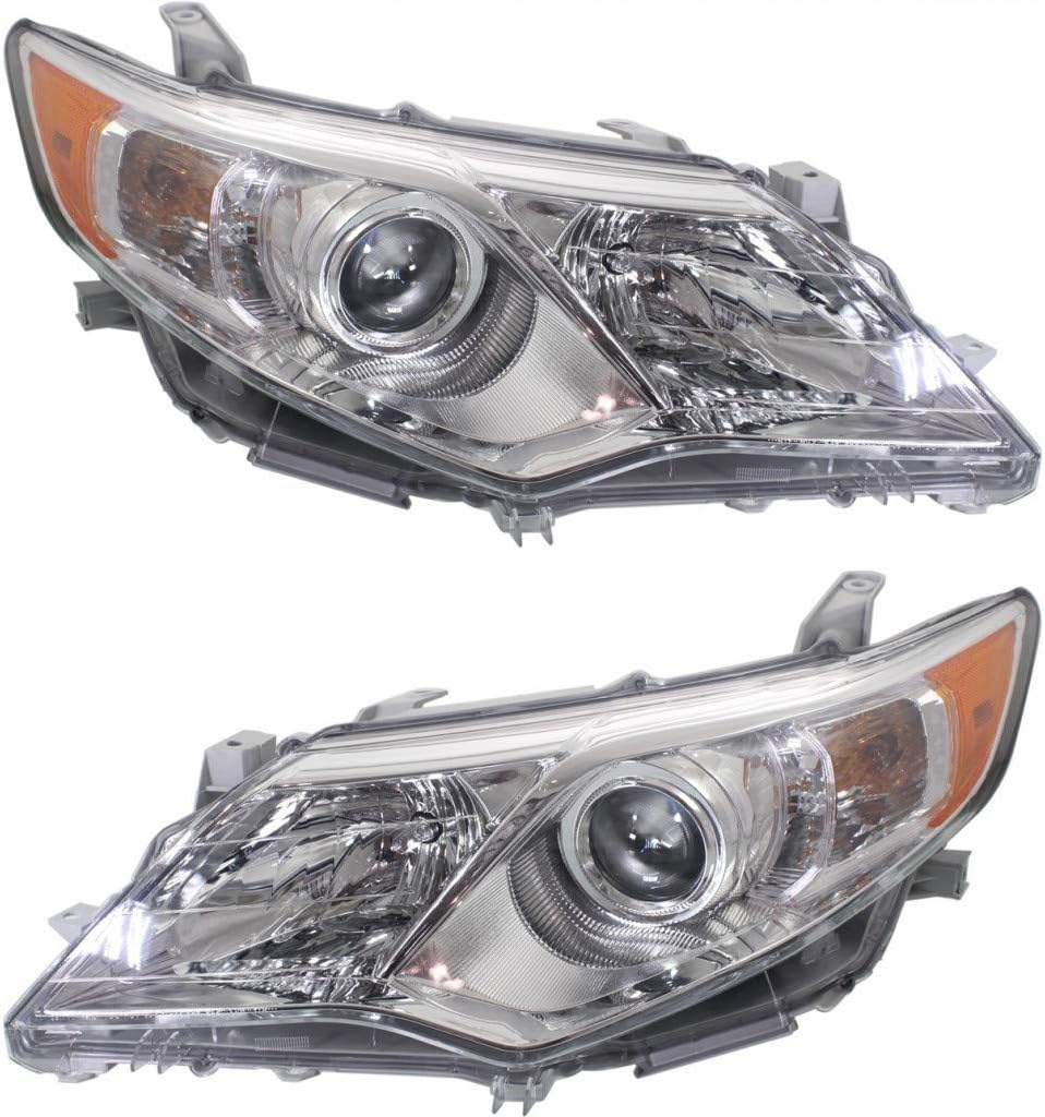 Halogen Headlight Assembly Pair for Toyota Camry 2012-2014 N765