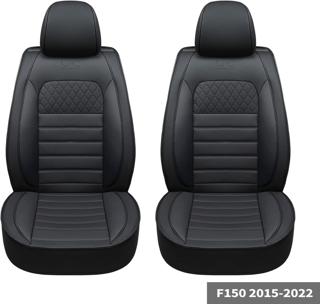 Black 2 pcs Front Seat Covers R441