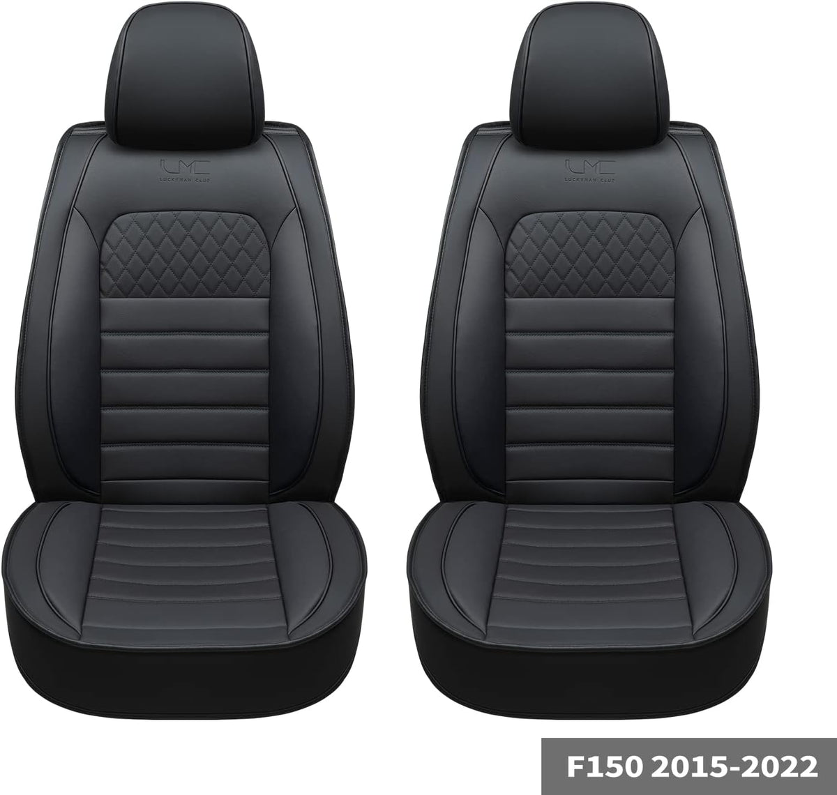 Black 2 pcs Front Seat Covers R441