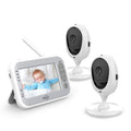 Video Baby Monitor with Two Cameras and 4.3" LCD P6130