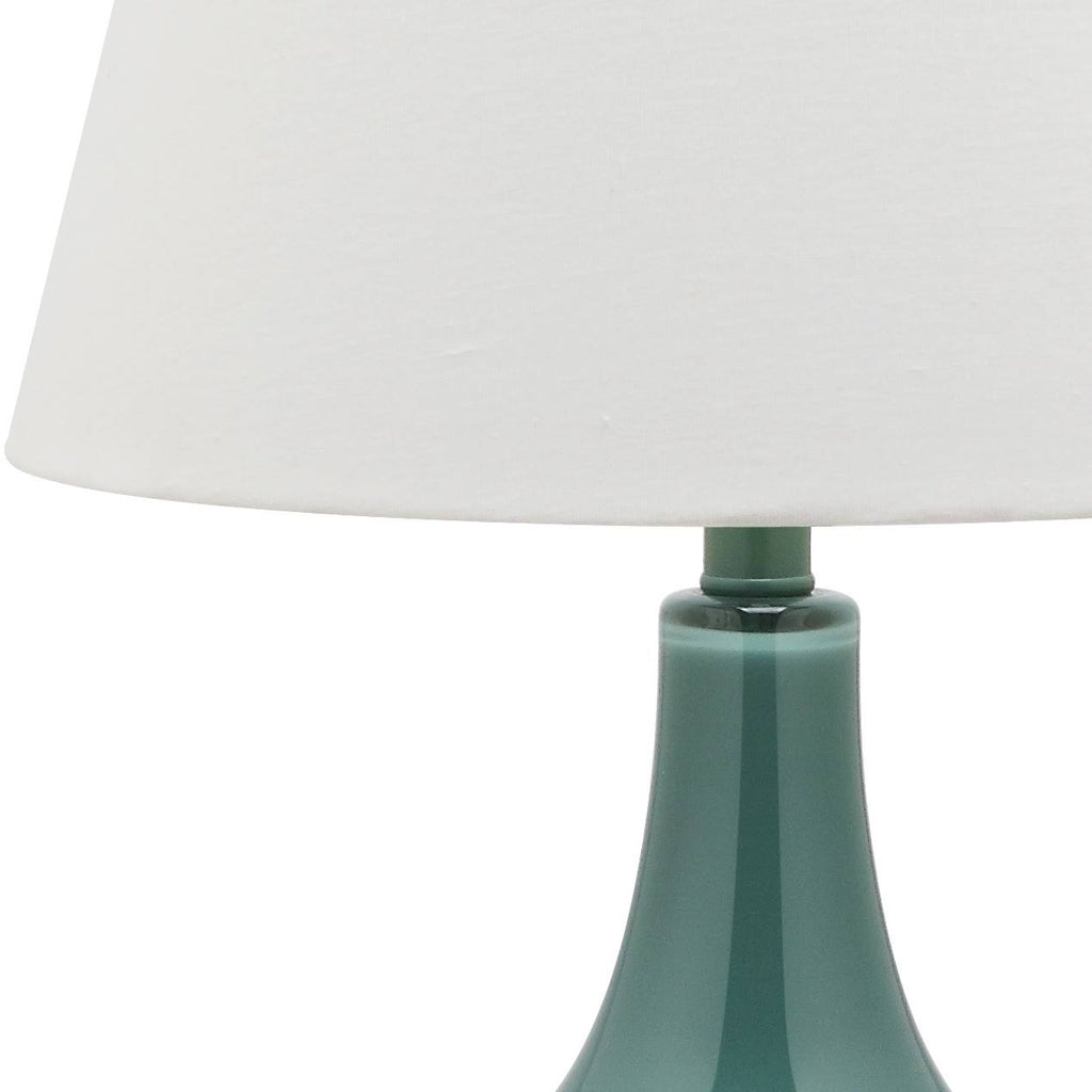 Marine Blue Glass Lamp Set of 2 W303
