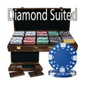 500ct. 14g Poker Chip Set in Walnut Wooden Carry Case X633753
