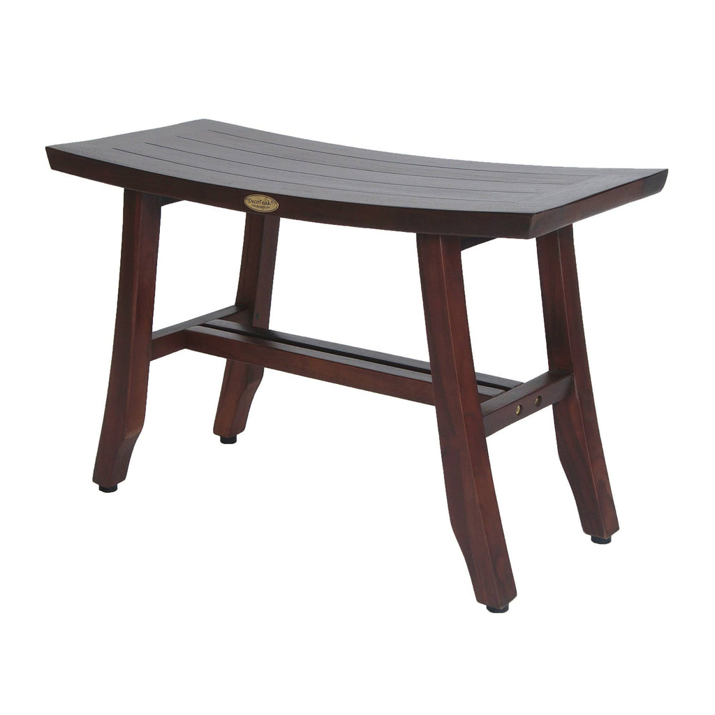 Teak Shower Bench with Foot Leveling Pads S27437