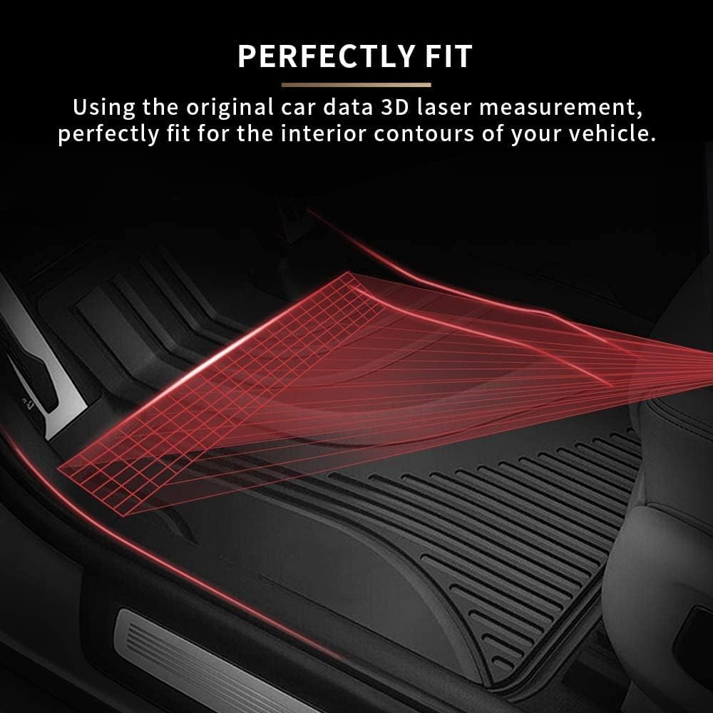 All Weather Car Floor Mats Front & 2nd Seat Floor Liners F319
